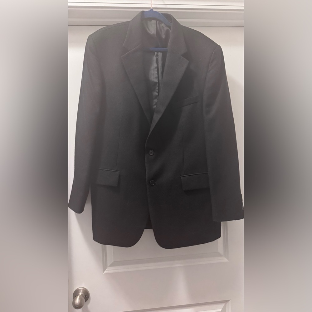 Geoffrey Beene Charcoal Blazer Lambs Wool